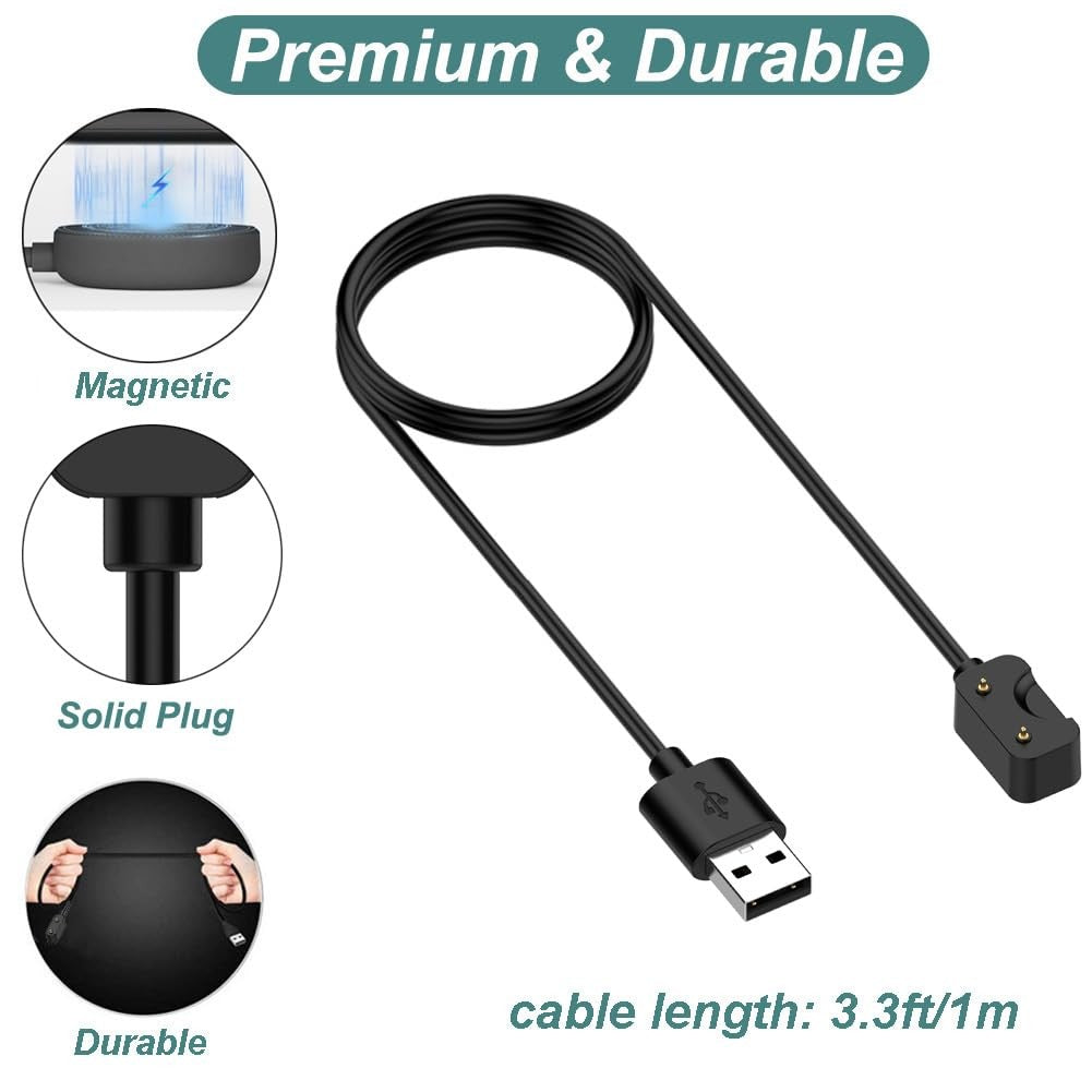 For Samsung Galaxy Fit 3 SM-R390 Magnetic Charger Charging Cable 100cm Dock