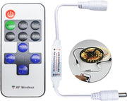 11 Key Strip Light 12V RF Wireless Remote Controller LED Dimmer Single Colour