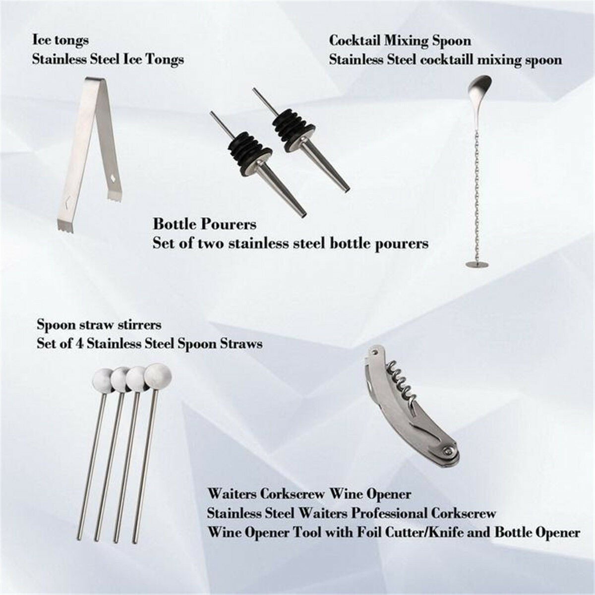 14pcs Cocktail Shaker Set