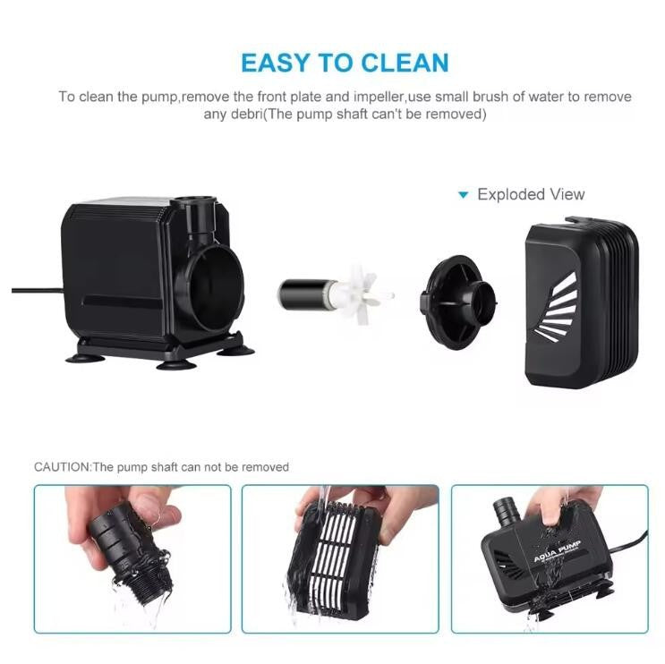 2500L/H Submersible Water Pump Fountain Fish Tank Pond Aquarium Pump