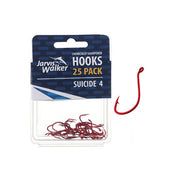 Jarvis Walker Suicide Hooks (Size 4), Pack of 25