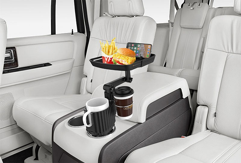 3 in 1 Expandable Cup Holder Tray for Car Cup Holder Expander for Car Food Table