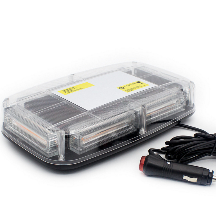 6-COB LED Beacon Flashing Magnetic Emergency Warning Strobe Amber Light 12/24V