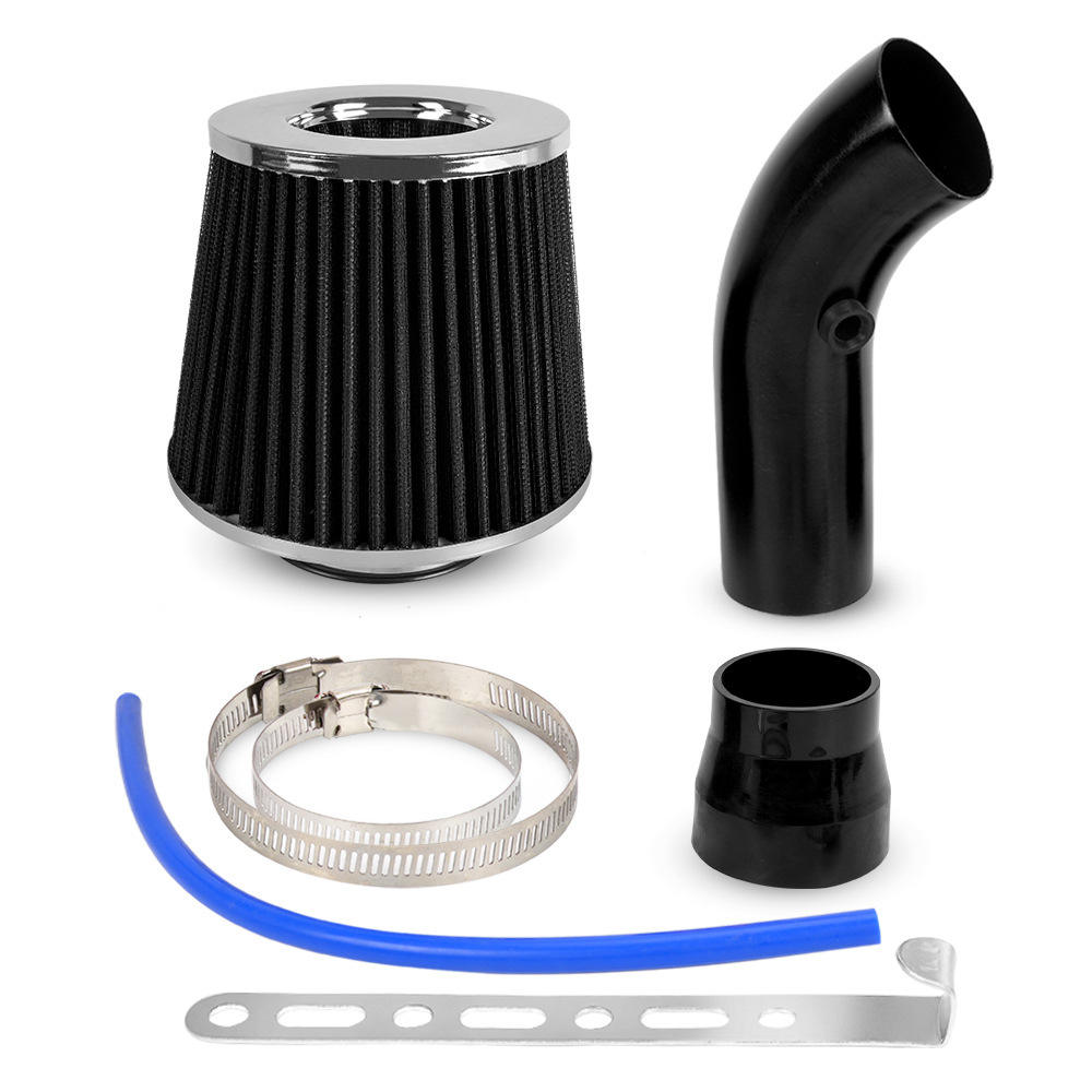 Universal 3'' Cold Air Intake Filter Car Aluminum Induction Kit Pipe Hose System