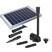 10W Solar Powered Fountain Submersible Water Pump Kit Garden Pond Panel