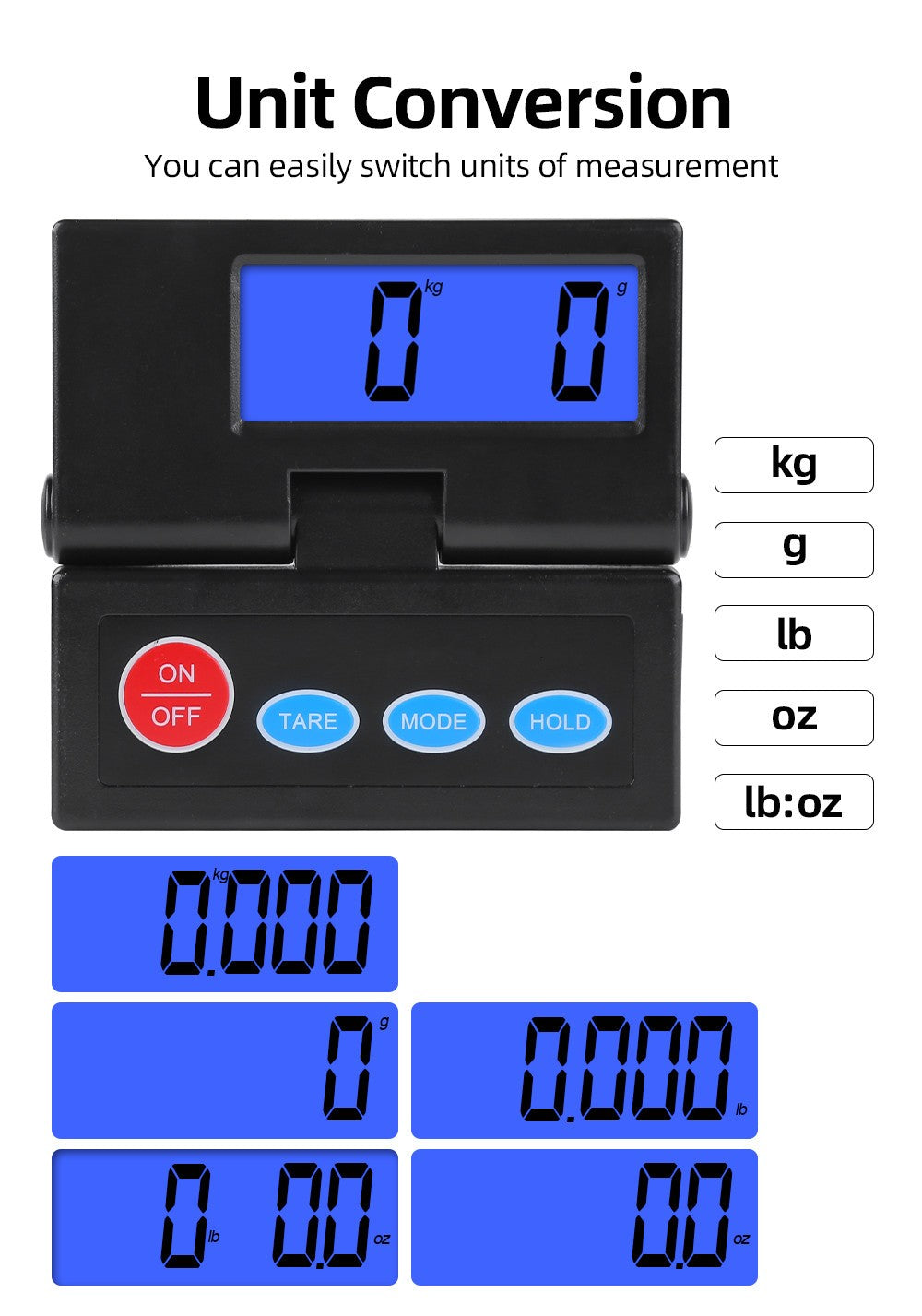 2G/50kg Postal Scale Parcel Shipping Platform Table Digital