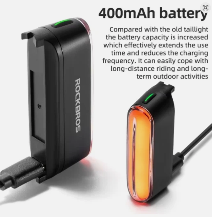 Magnetic Rechargeable Front & Rear Bicycle LED Light Type-C