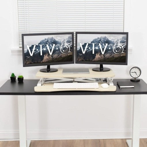 Laptop PC Monitor Computer Workstation Desk Table Converter Height Adjustable