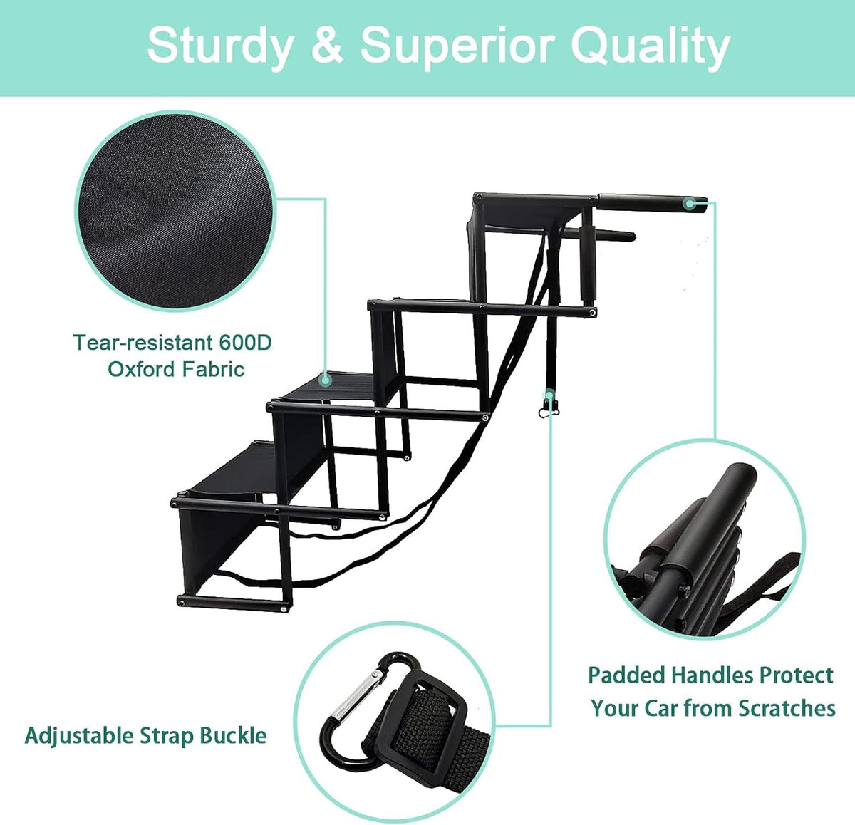 Folding Dog Stairs for SUV Car
