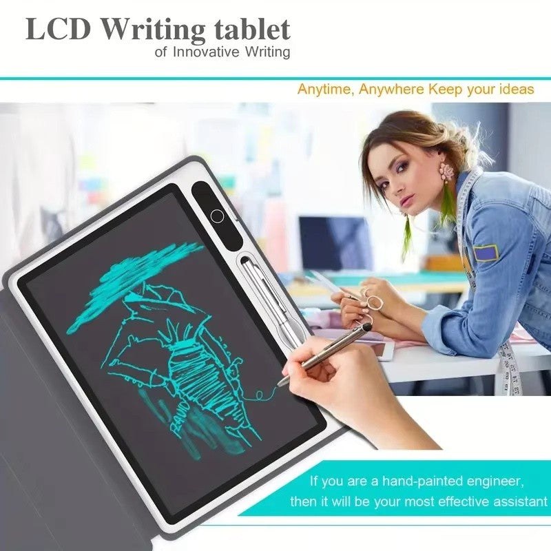 LCD Writing Tablet 10.1" with Faux Leather Case