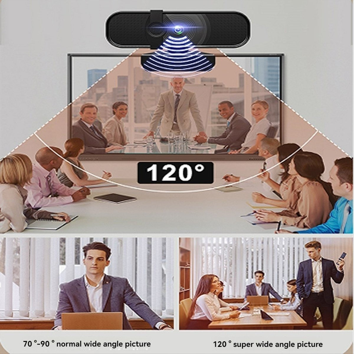 2K HD USB Webcam Computer Camera for Live Streaming Video Conference