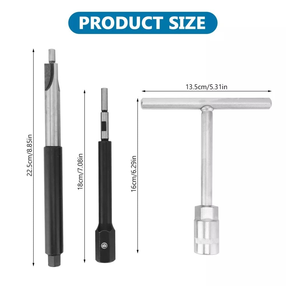 17PCS Professional Diesel Injector Seat Cutter Cleaner Tool Set