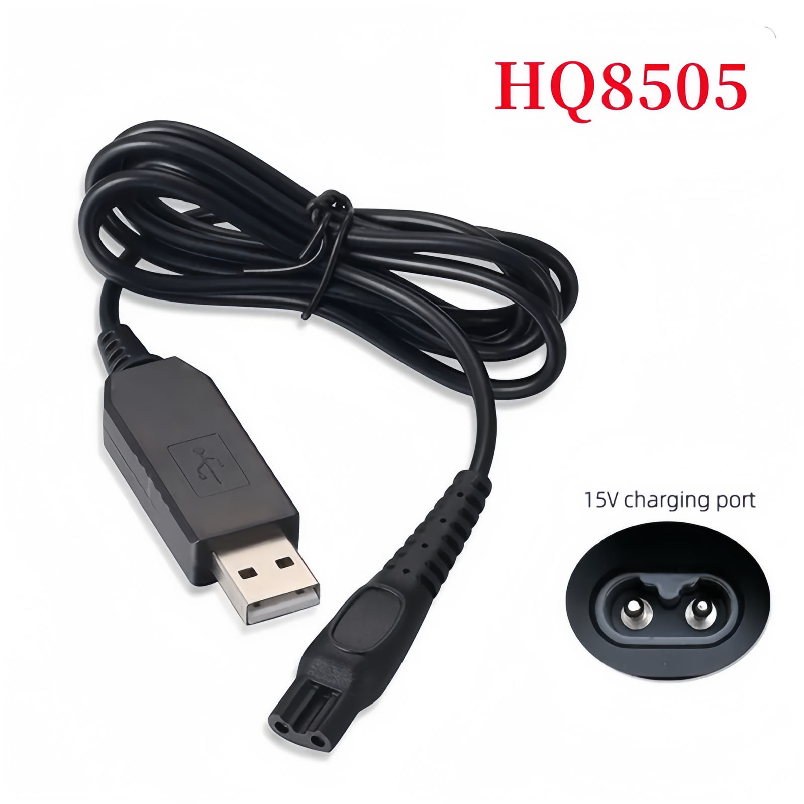15V USB Charger Power Car Cord Cable for Philips Shaver