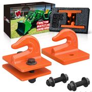 2 pcs 3/8" Tractor Bucket Grab Hook Grade 70 Forged Steel Bolt On Grab Hook