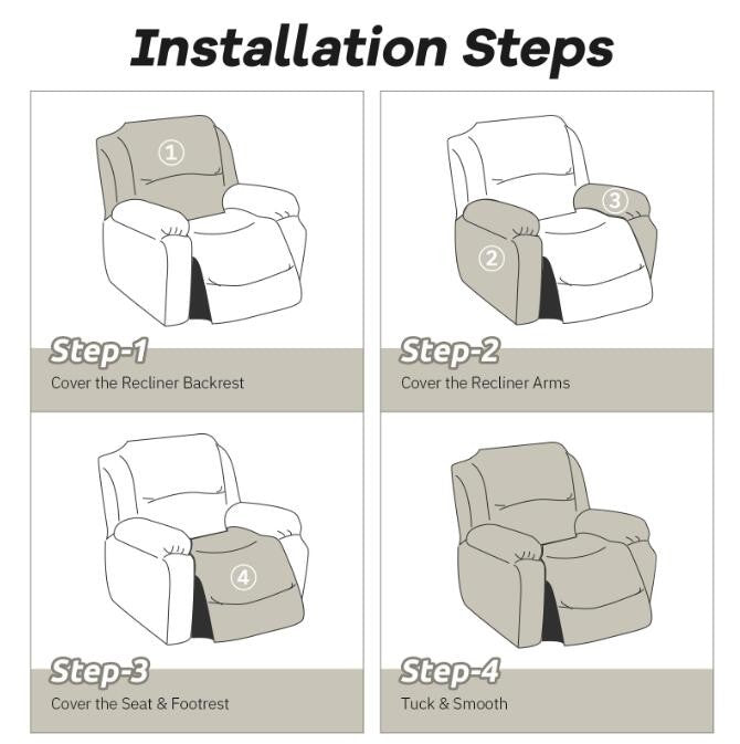 Recliner Cover Non Slip Stretch Chair Slipcover