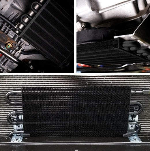 6 Pass Tube and Fin Transmission Cooler Universal 5/16" Oil Cooler Kit