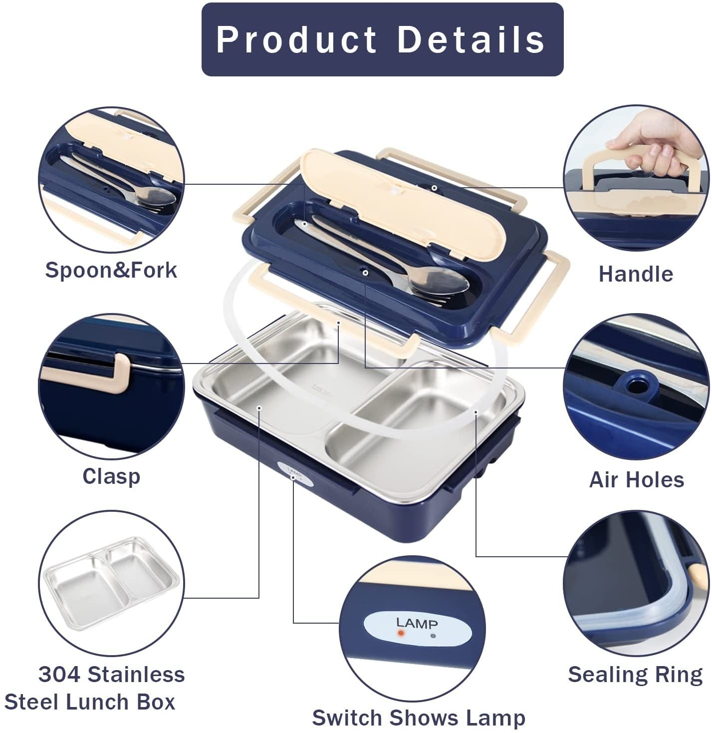 Electric Heated Lunch Box 12V/24V/240V