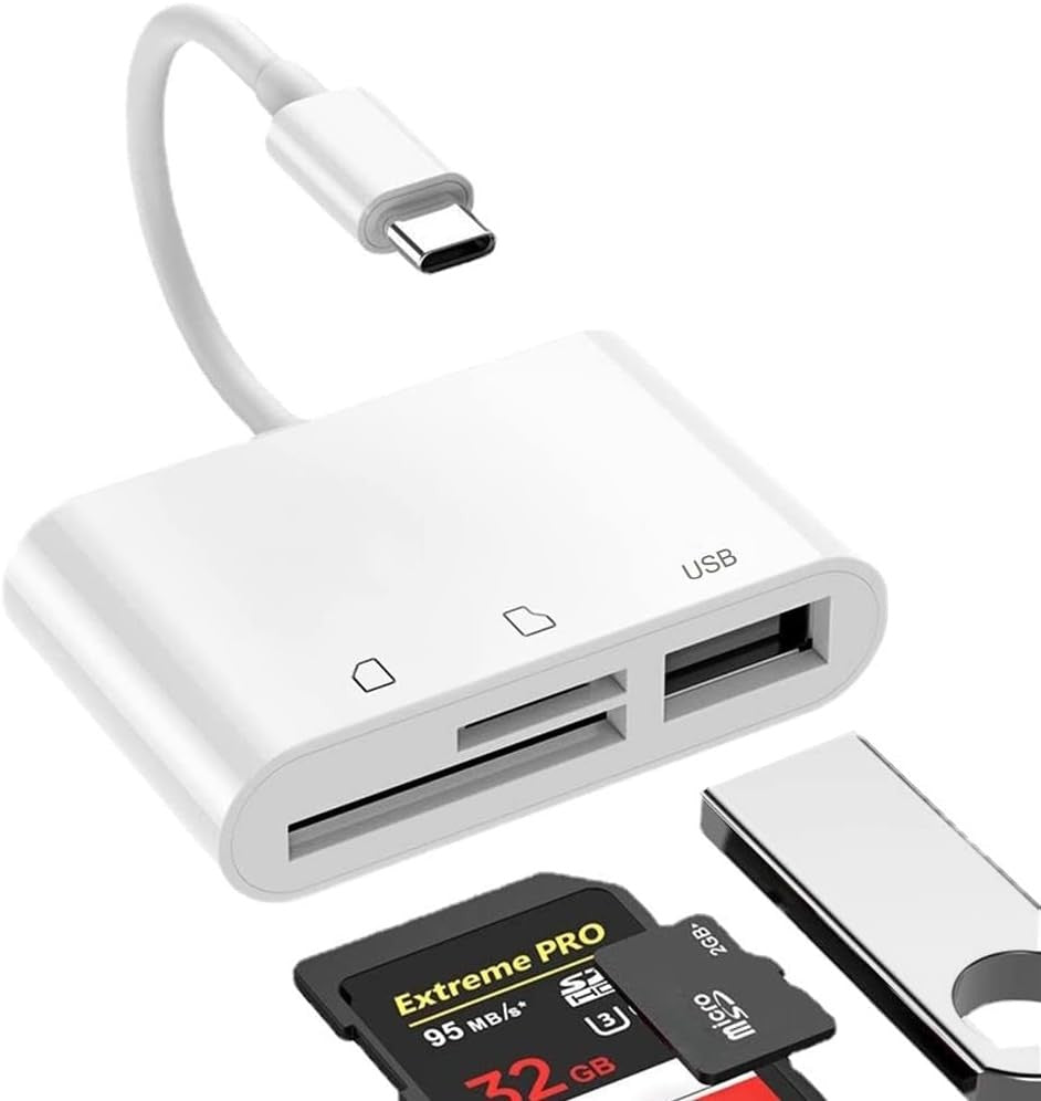 USB C SD/TF Card Reader Type C