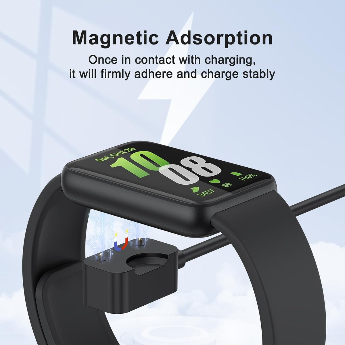 Type-C Charger for Samsung Galaxy Fit 3 SM-R390 – Magnetic Cable 100cm