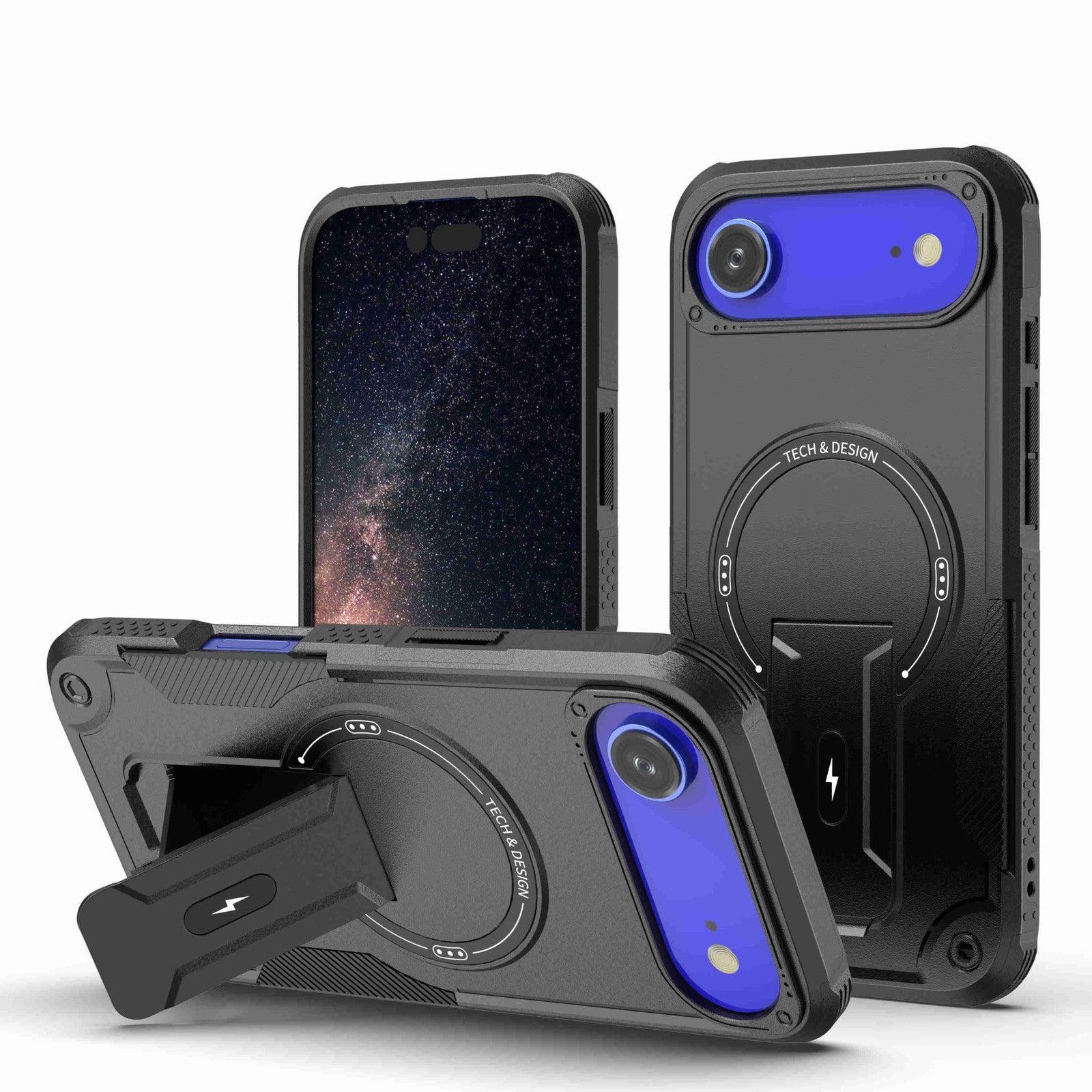 Magnetic Kickstand Magsafe Shock proof Bumper Case for iPhone 17 Air