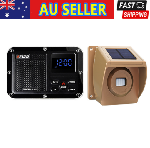 Solar Driveway Alarm Wireless Outdoor Motion Sensor