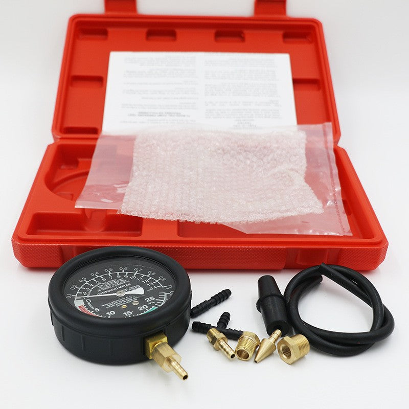 Fuel Pump Vacuum Gauge Pressure Tester Carburetor Valve Pressure Test Kit