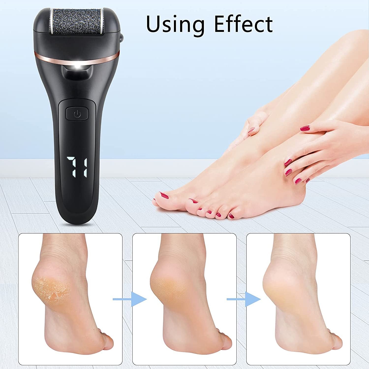 Electric Foot Grinder Foot File Hard Dead Skin Callus Remover Pedicure Care Kit