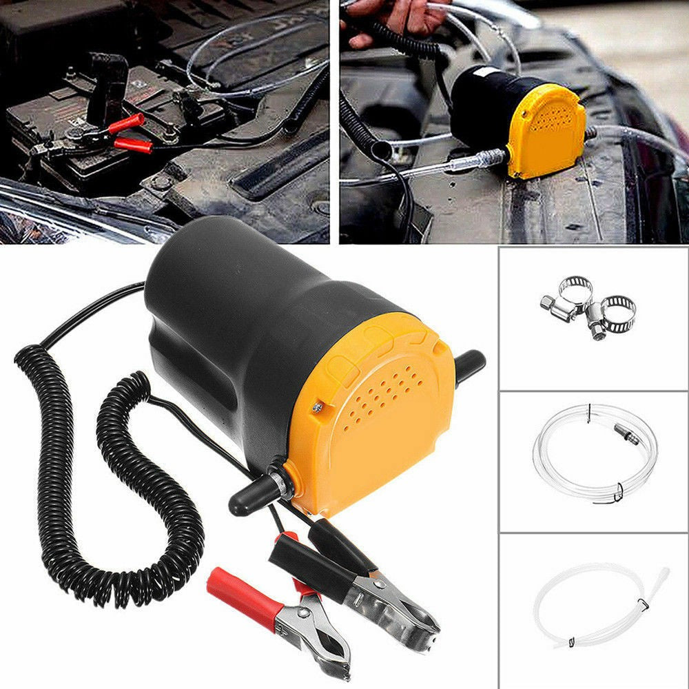 12V Oil Diesel Extractor Suction Pump Transfer Fluid Change Car Boat 60W New