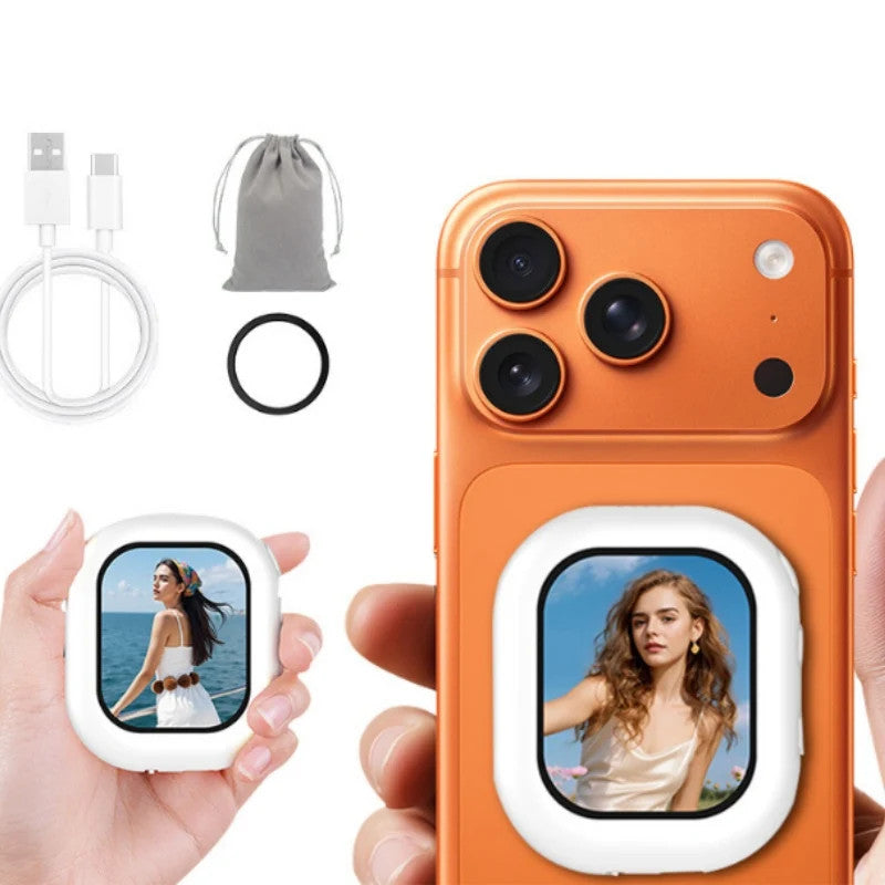 Wireless Magnetic Selfie Monitor Screen Phone Rear Camera Vlog Selfie Aid Device
