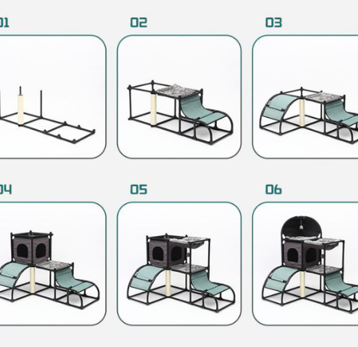Cat Tree Tower Post Scratcher Scratching Condo Play House
