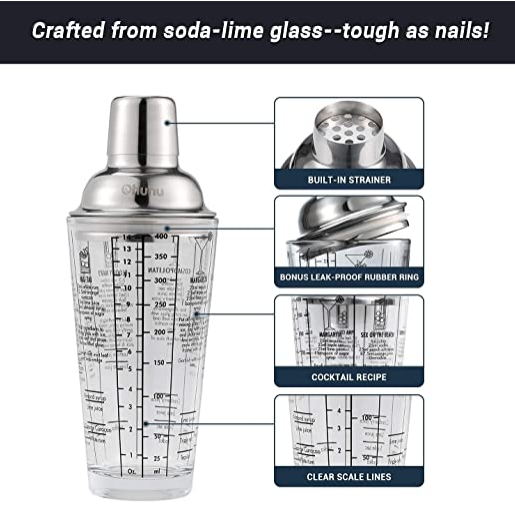 17 PCS Cocktail Shaker Set