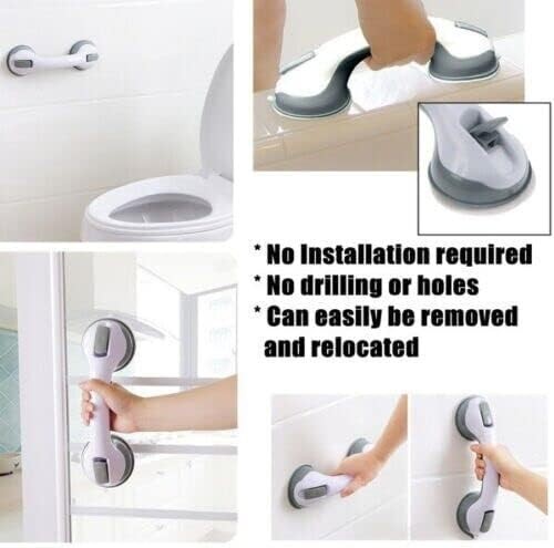 2Pcs Bathroom Grab Bars Shower Handles