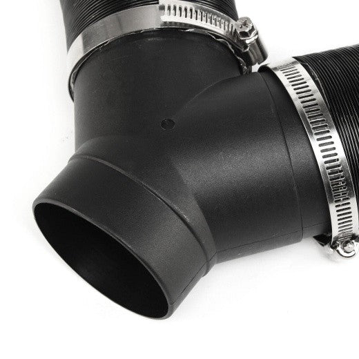 75mm 100cm Diesel Heater Air Pipe Duct Ducting Heating Hose Clip Outlet