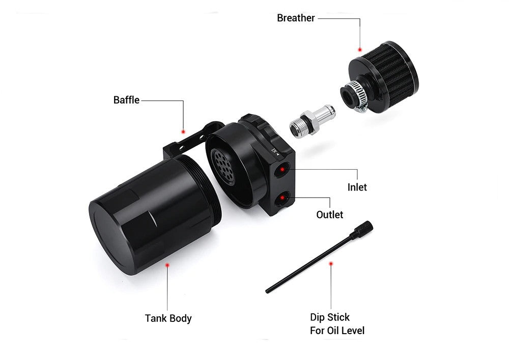 Oil Catch Can with Breather 300ml