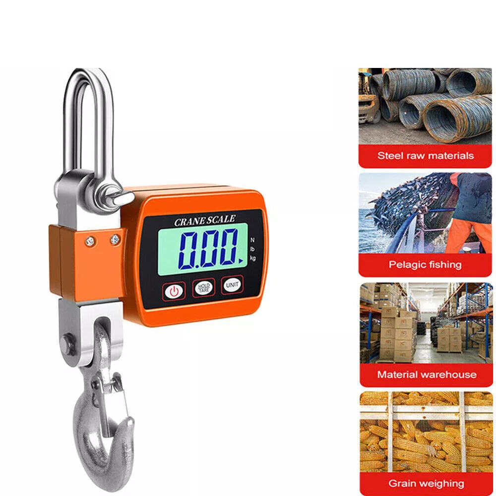 500KG Hanging Scale High Precision Digital Crane Scale Heavy Duty Hook Scale