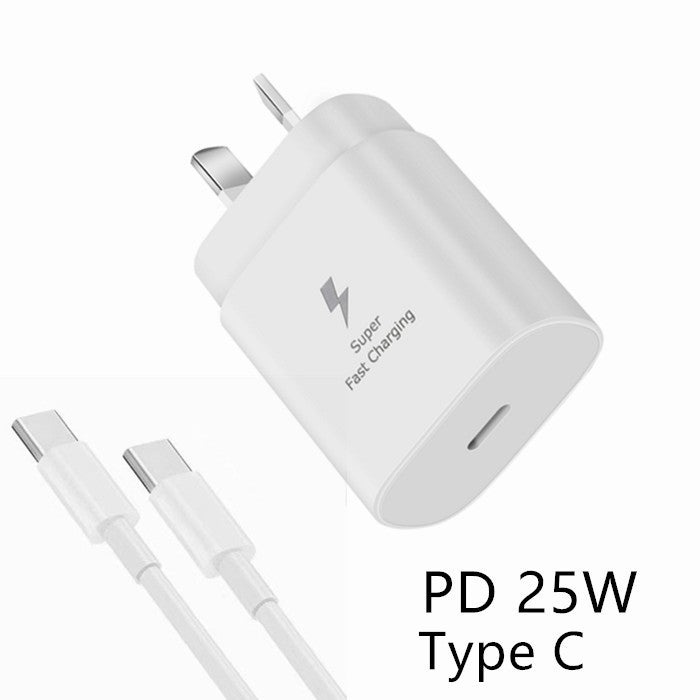 25W Type USB C PD Fast Charger and Charging Cable
