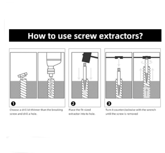 26PCS Easy Out Stripped Screw Remover Socket Set Tool