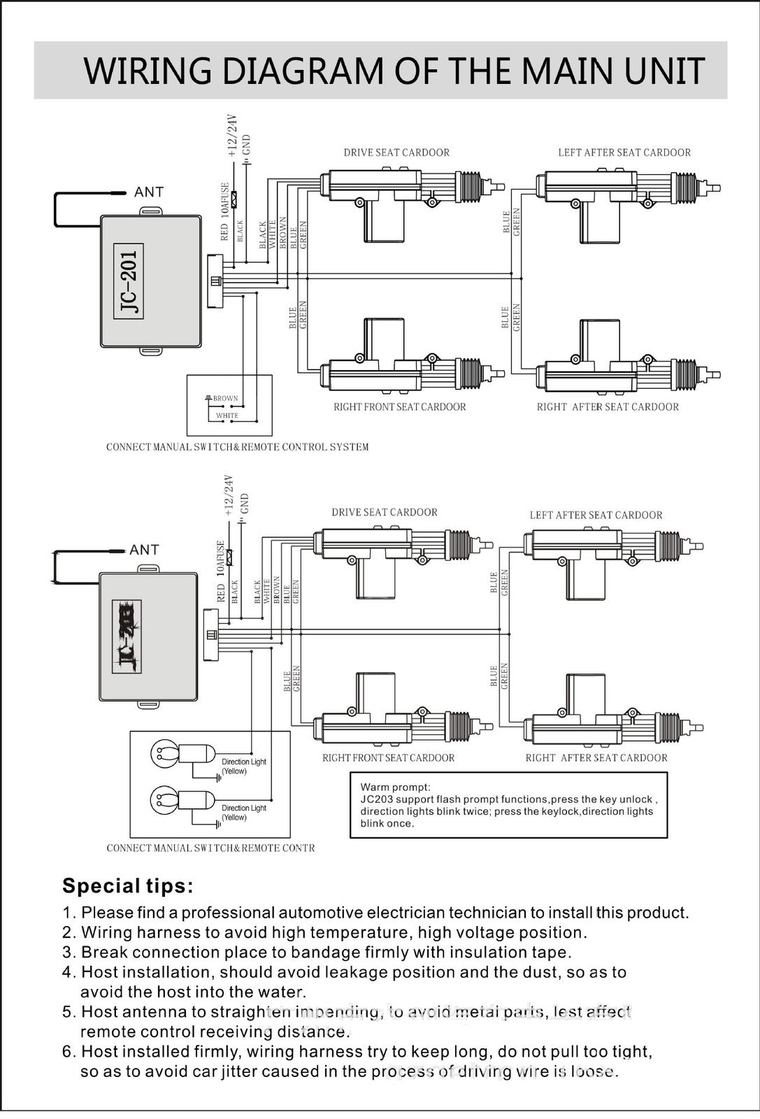 Remote Auto Car Control Keyless Entry Central Door Lock Locking Kit System