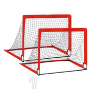 Red 2 Pack Kid Football Goals Pop Up Soccer Goals
