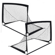 2PCS Portable Kid Football Goals Pop Up Soccer Goals
