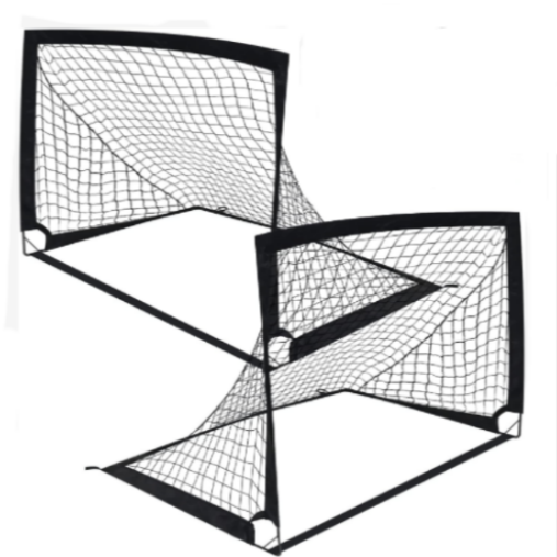 2PCS Portable Kid Football Goals Pop Up Soccer Goals