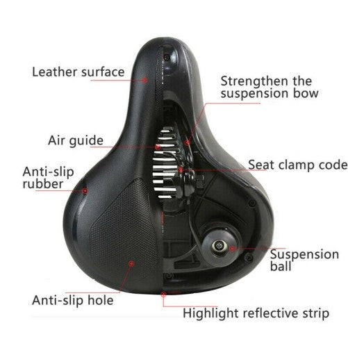 Big Wide Bum Bike Seat Bicycle Saddle