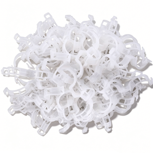 100Pcs Tomato Greenhouse Garden Plant Support Veggie Clips Trellis Twine