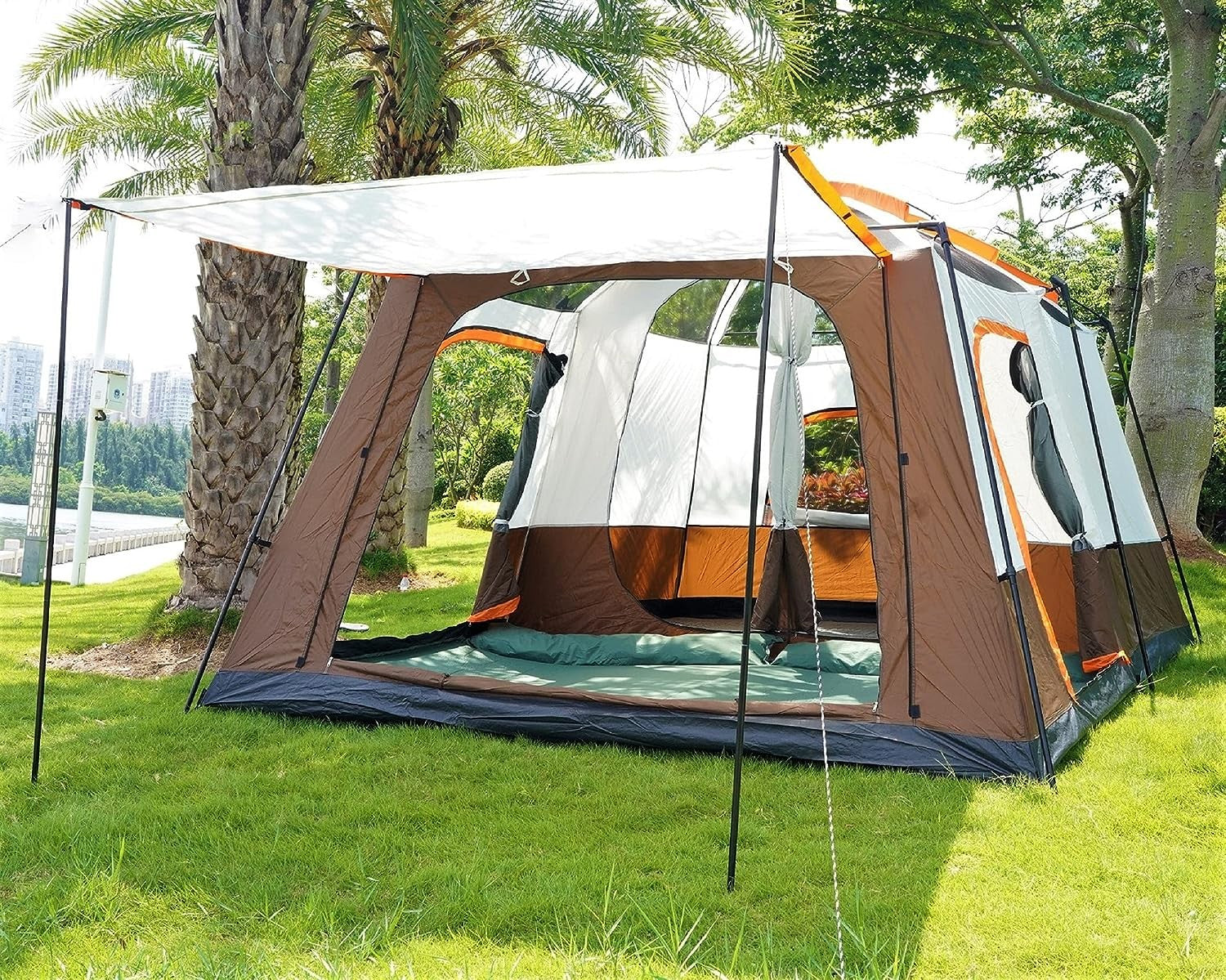Spacious Outdoor Tent for 8-12 Persons with Carrying Bag Ideal for Hiking