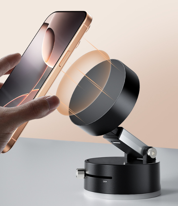 Vacuum Magnetic Suction Cup Car Phone Holder Stand Car Mount Foldable Holder AU