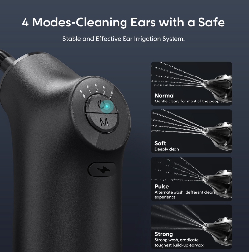 Electric Ear Wax Remover Spray Ear Cleaner Earwax Removal Kit