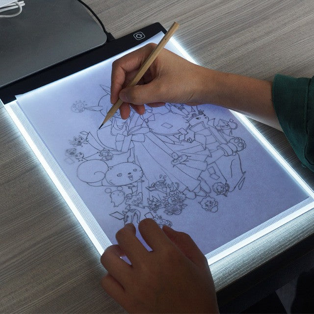 A4 LED Drawing Board Light Box Tracing USB Art Design Pad Copy Lightbox