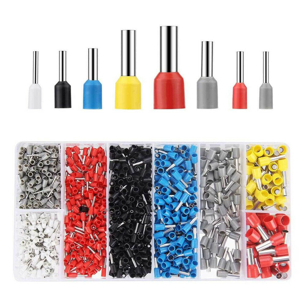 1200PC Ferrule Crimper Electrical Terminals Bootlace 0.25-10mm² Cord End Ratchet