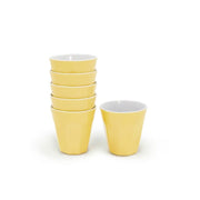 Henni & Friends 300ML Melamine Cups, Set of 6 in Yellow BPA Free Kids Children