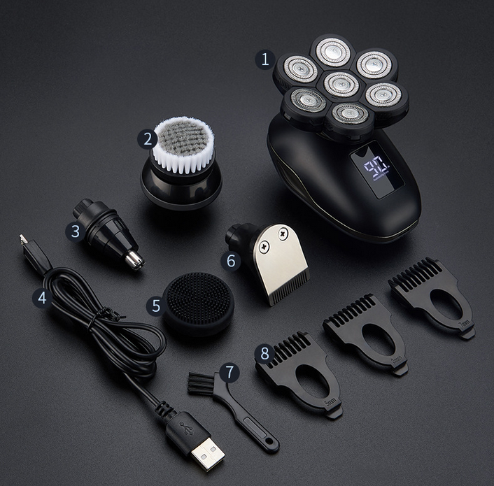 7-in-1 Electric Head Shaver for Bald Men